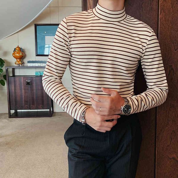 men's casual shirts autumn striped t shirt clothes fashion long male t-shirts fine tuning turtlenecks high pullovers z80h, White;black
men's casual shirts autumn striped t shirt clothes fashion long male t-shirts fine tuning turtlenecks high pullovers z80h, White;black