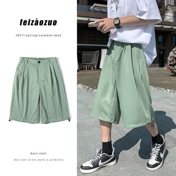 pant summer cropped men's fashion solid color casual men streetwear korean loose straight wide leg pants mens m-3xl, Black
pant summer cropped men's fashion solid color casual men streetwear korean loose straight wide leg pants mens m-3xl, Black