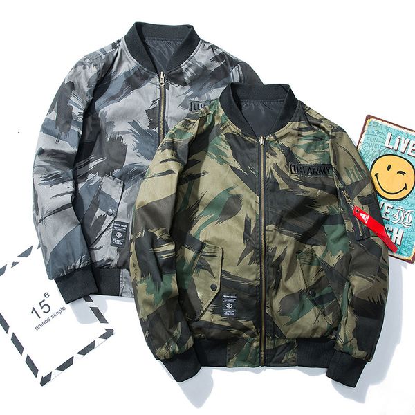 men's jackets ebaihui fashion air force ma1 pilot men and women double-sided wear camouflage baseball uniform autumn 5irg, Black;brown
men's jackets ebaihui fashion air force ma1 pilot men and women double-sided wear camouflage baseball uniform autumn 5irg, Black;brown