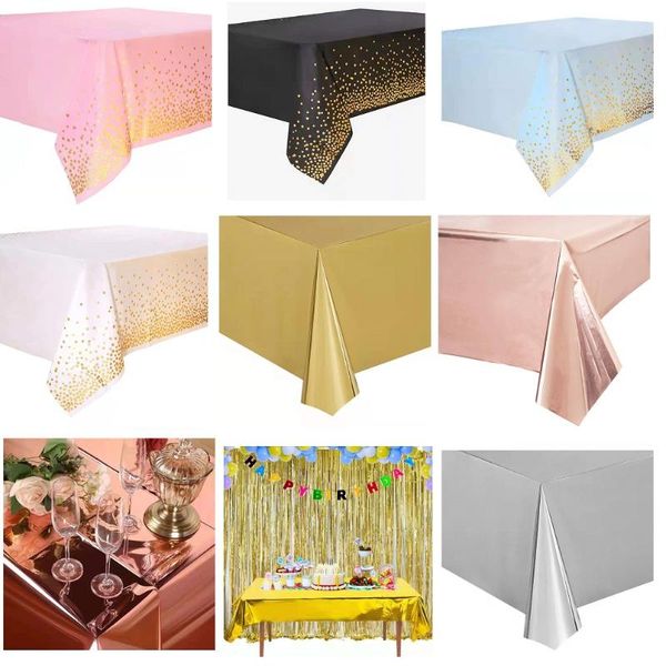 disposable dinnerware 137*274cm rose gold tablecloth golden polka dot children happy birthday party supplies wedding decorations
disposable dinnerware 137*274cm rose gold tablecloth golden polka dot children happy birthday party supplies wedding decorations