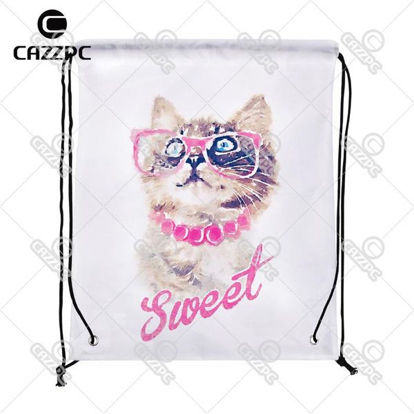 shopping bags hipster watercolor art sweet cute cat pattern print custom individual nylon fabric drawstring backpack gift bag
shopping bags hipster watercolor art sweet cute cat pattern print custom individual nylon fabric drawstring backpack gift bag
