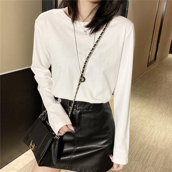 women's sweaters spring and autumn clothing short-sleeved t-shirt korean style cotton inner wear white dralon bottoming shirt fashion, White;black
women's sweaters spring and autumn clothing short-sleeved t-shirt korean style cotton inner wear white dralon bottoming shirt fashion, White;black