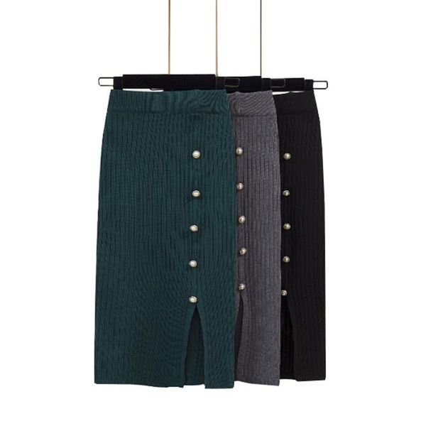 women pearl skirt pencil midi knitted high waist skirts womens spring autumn long warm knitting split bottoms, Black
women pearl skirt pencil midi knitted high waist skirts womens spring autumn long warm knitting split bottoms, Black