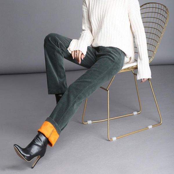 women's pants & capris winter high waist corduroy women thick velvet trousers loose straight, Black;white
women's pants & capris winter high waist corduroy women thick velvet trousers loose straight, Black;white