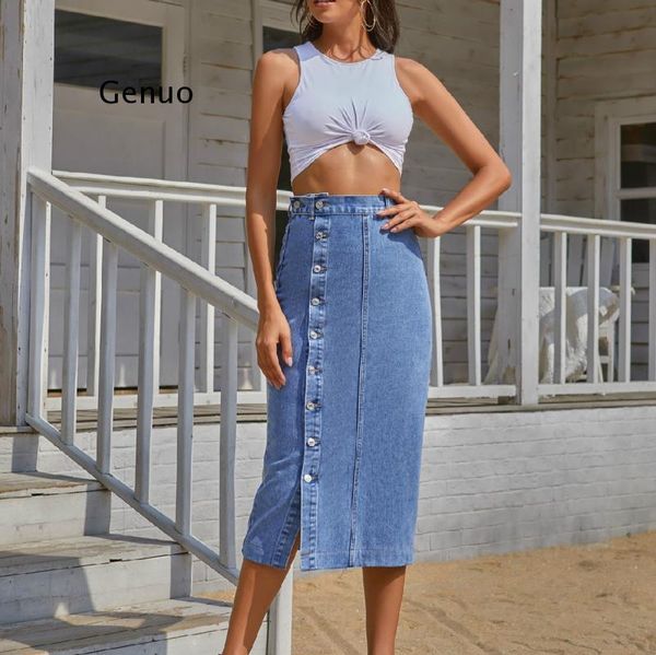 skirts denim skirt fashion button irregular slit high waist mid-length casual women, Black
skirts denim skirt fashion button irregular slit high waist mid-length casual women, Black