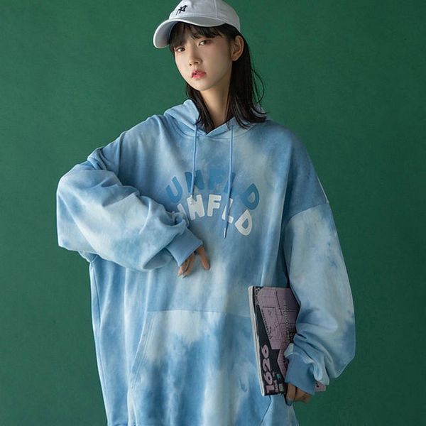 hoodie letter printed tie-dye hoodies fine spring sweatershirts korean fashion women's clothes, Black
hoodie letter printed tie-dye hoodies fine spring sweatershirts korean fashion women's clothes, Black