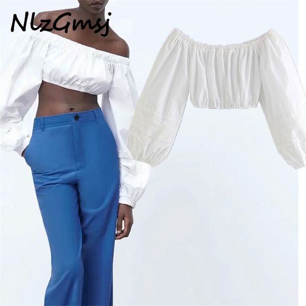 blouse women off shoulder pleats short white shirt female embroidery casual lady crop blusas 03 210628
blouse women off shoulder pleats short white shirt female embroidery casual lady crop blusas 03 210628