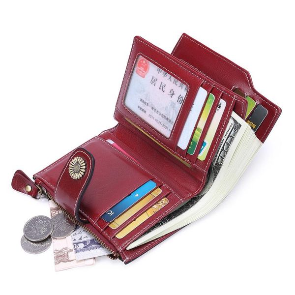 wallets women wallet leather genuine small luxury designer 2021 card holder ladies coin purses, Red;black
wallets women wallet leather genuine small luxury designer 2021 card holder ladies coin purses, Red;black