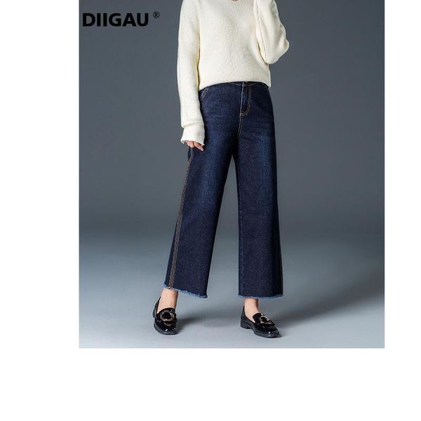 women's pants & capris diigau autumn winter loose jeans han edition casual add thick high waist wide leg trousers, Black;white
women's pants & capris diigau autumn winter loose jeans han edition casual add thick high waist wide leg trousers, Black;white