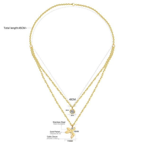 pendant necklaces luxukisskids stainless steel double gold chain necklace fashion jewelry colar collier for women/girl collares, Silver
pendant necklaces luxukisskids stainless steel double gold chain necklace fashion jewelry colar collier for women/girl collares, Silver