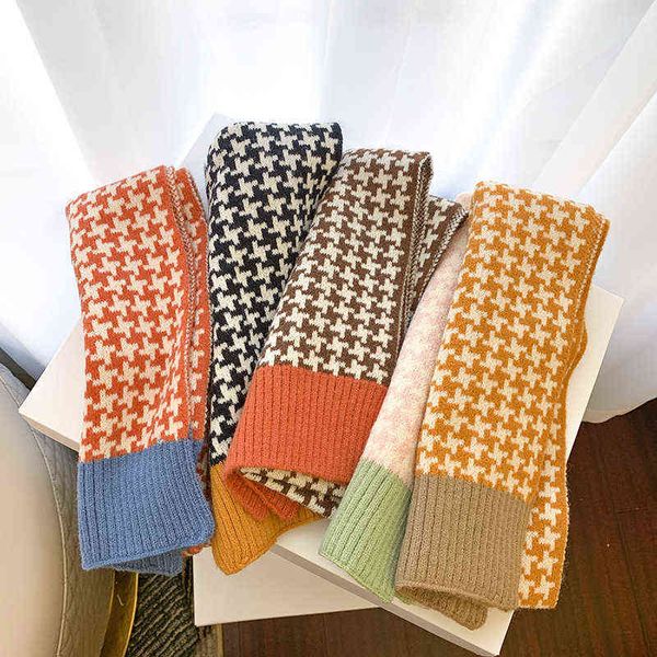 scarves korean versatile small check color contrast children's knitted wool scarf autumn winter boys and girls warm bib, Blue;gray
scarves korean versatile small check color contrast children's knitted wool scarf autumn winter boys and girls warm bib, Blue;gray