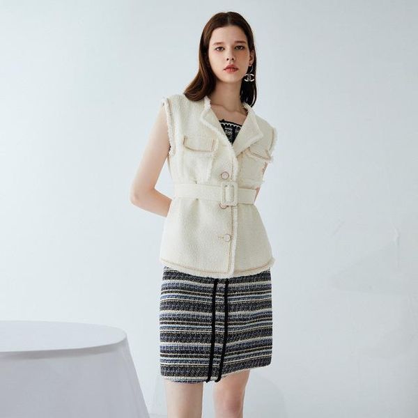 women's vests 2021 arrival autumn winter tweed vest for women wool sleeveless jacket gilet runway designer waistcoat clothes, Black;white
women's vests 2021 arrival autumn winter tweed vest for women wool sleeveless jacket gilet runway designer waistcoat clothes, Black;white
