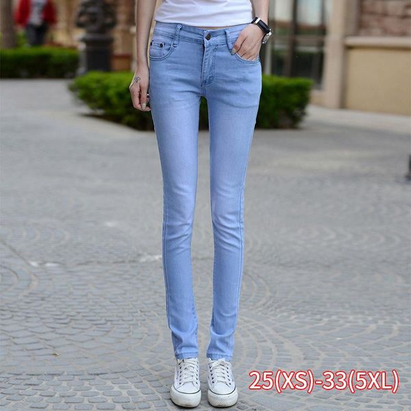 high waist chic jeans women ankle length korean students skinny slim pencil pants summer stretch denim women's, Blue
high waist chic jeans women ankle length korean students skinny slim pencil pants summer stretch denim women's, Blue