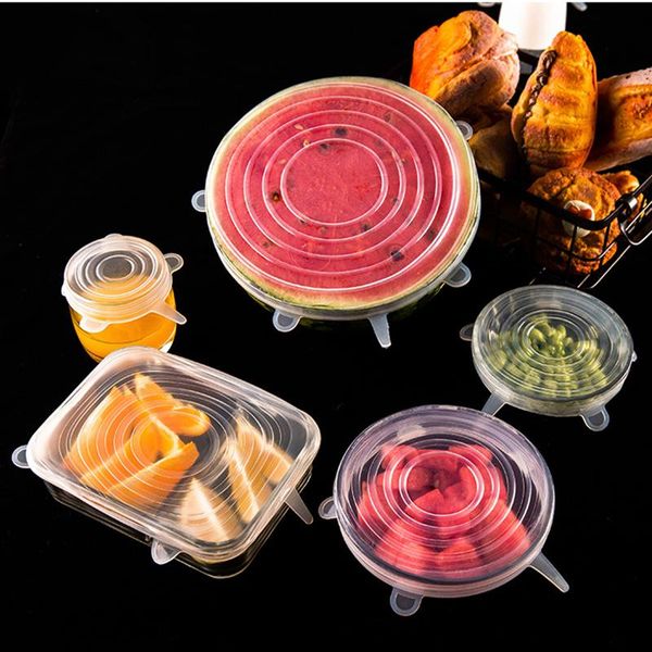 kitchen storage & organization 6 pcs silicone safety box lid fresh-keeping sealed reusable stretch universal pot cover for leftover fre
kitchen storage & organization 6 pcs silicone safety box lid fresh-keeping sealed reusable stretch universal pot cover for leftover fre