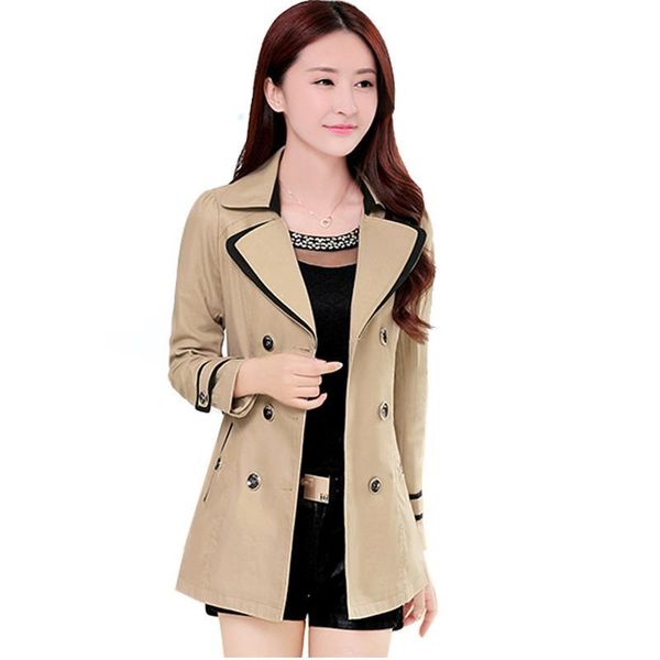 women's trench coats 2 season lapel double breasted coat british ladies self-cultivation beige for women causal stylish black pea, Tan;black
women's trench coats 2 season lapel double breasted coat british ladies self-cultivation beige for women causal stylish black pea, Tan;black