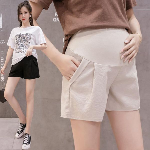 maternity bottoms 2021 summer pregnant women pants with pockets solid color adjustable high waist belly shorts cotton and linen trousers, White
maternity bottoms 2021 summer pregnant women pants with pockets solid color adjustable high waist belly shorts cotton and linen trousers, White