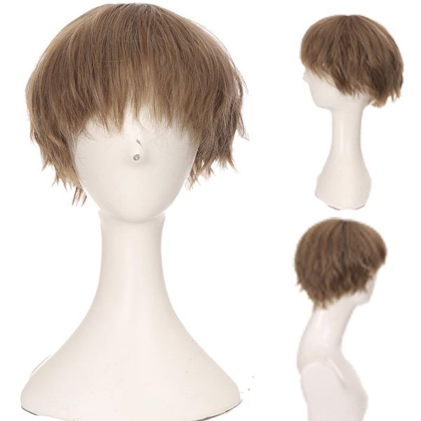 synthetic wigs queenyang women and men general short hair daily handsome natural fluffy curly full headgear wig, Black
synthetic wigs queenyang women and men general short hair daily handsome natural fluffy curly full headgear wig, Black