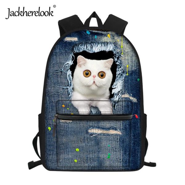 backpack jackherelook fashion design cat printed schoolbags for men canvas women casual school book bags child laptop
backpack jackherelook fashion design cat printed schoolbags for men canvas women casual school book bags child laptop