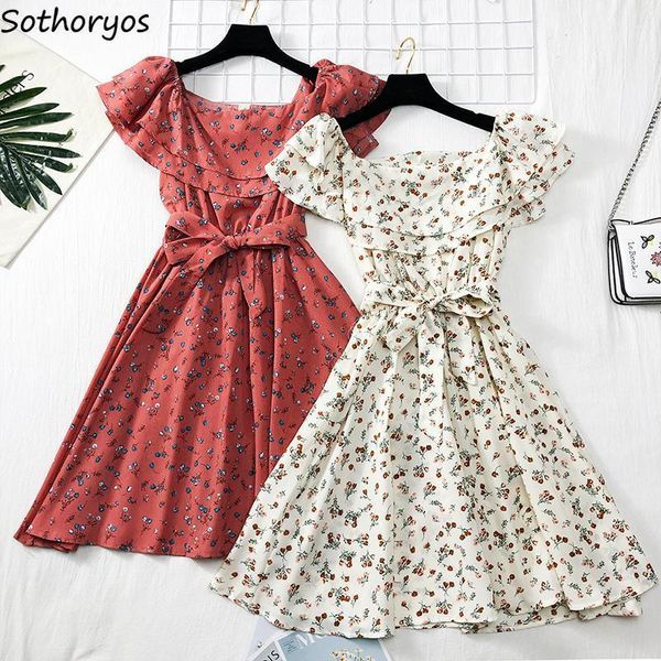 women short sleeve dress bow tie elastic waist ruffled print shivering summer thin mini dresses korean style fresh girls clothes casual, Black;gray
women short sleeve dress bow tie elastic waist ruffled print shivering summer thin mini dresses korean style fresh girls clothes casual, Black;gray