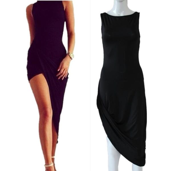 casual dresses ljcuiyao women solid color sleeveless dress irregular hem party midi wrap ruched nightclub vestidos, Black;gray
casual dresses ljcuiyao women solid color sleeveless dress irregular hem party midi wrap ruched nightclub vestidos, Black;gray