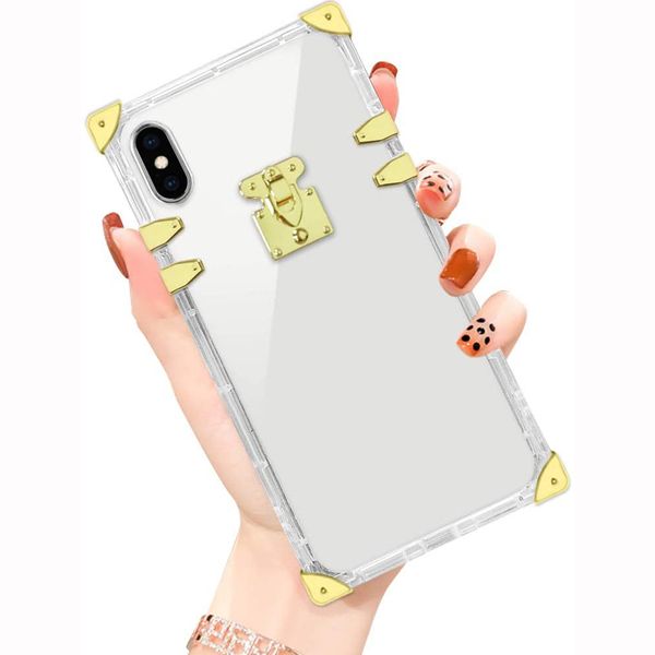 square box transparent clear soft tpu trunk cases metal decoration corner back cover unique women girls lady for iphone 13 12 11 pro xr xs m
square box transparent clear soft tpu trunk cases metal decoration corner back cover unique women girls lady for iphone 13 12 11 pro xr xs m