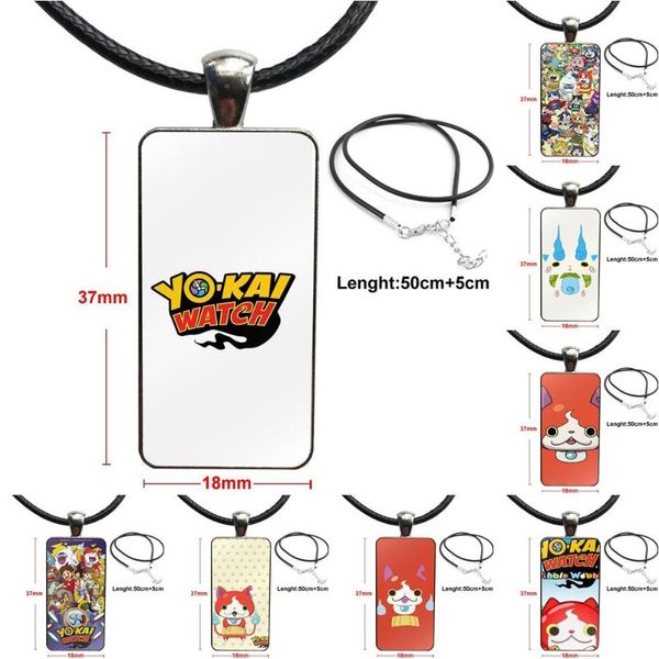 pendant necklaces for child fashion glass cabochon rectangle necklace choker jewelry anime yo-kai watch, Silver
pendant necklaces for child fashion glass cabochon rectangle necklace choker jewelry anime yo-kai watch, Silver