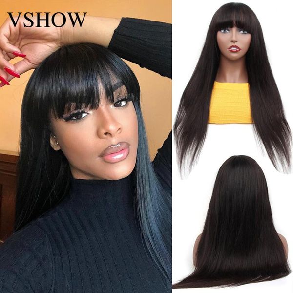 lace wigs human hair straight wig for women mongolian with bang machine made sew in natural black glueless, Black;brown
lace wigs human hair straight wig for women mongolian with bang machine made sew in natural black glueless, Black;brown
