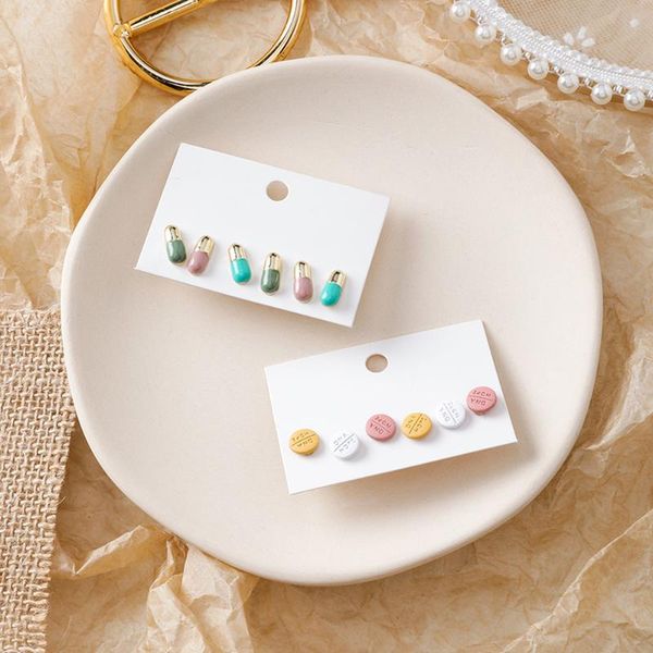 stud 6 pcs/set korea ins style girl mini earrings color round funny small for women fashion jewelry accessories, Golden;silver
stud 6 pcs/set korea ins style girl mini earrings color round funny small for women fashion jewelry accessories, Golden;silver