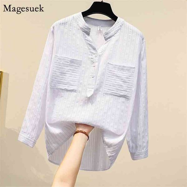 autumn casual harajuku white shirt women korean style v-neck cotton blouse double pockets loose shirts 11686 210512, Black;gray
autumn casual harajuku white shirt women korean style v-neck cotton blouse double pockets loose shirts 11686 210512, Black;gray