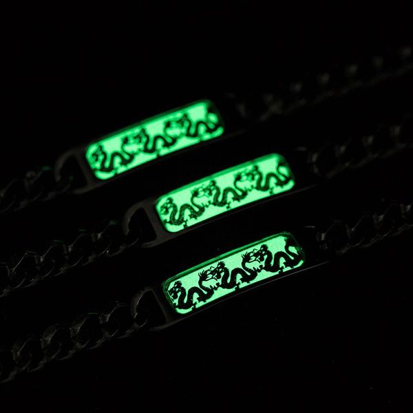 hainon men luminous dragon bracelet stainless steel trendy glow in the dark party punk jewelry silver color animal gift link, chain, Black
hainon men luminous dragon bracelet stainless steel trendy glow in the dark party punk jewelry silver color animal gift link, chain, Black