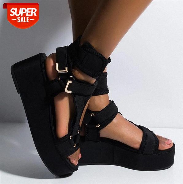 women sandals ladies summer fashion casual platform open toe ankel strap flats comfortable rome style beach shoes plus size #fc5p, Black
women sandals ladies summer fashion casual platform open toe ankel strap flats comfortable rome style beach shoes plus size #fc5p, Black