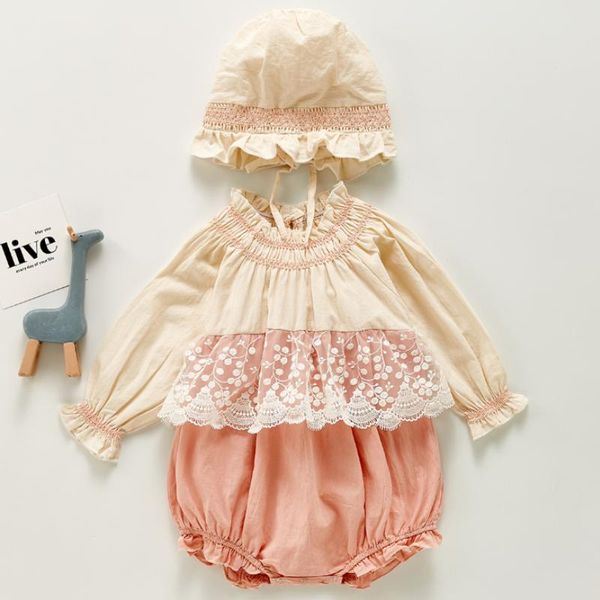 jumpsuits 2 pieces/set autumn born baby romper girl long sleeve ruffles jumpsuits+hat set infant cute rompers playsuits ropa, Blue
jumpsuits 2 pieces/set autumn born baby romper girl long sleeve ruffles jumpsuits+hat set infant cute rompers playsuits ropa, Blue