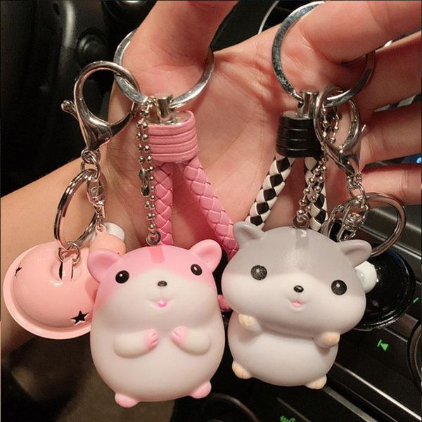 keychains cute little hamster bell key chain car pendant student bag accessories, Silver
keychains cute little hamster bell key chain car pendant student bag accessories, Silver