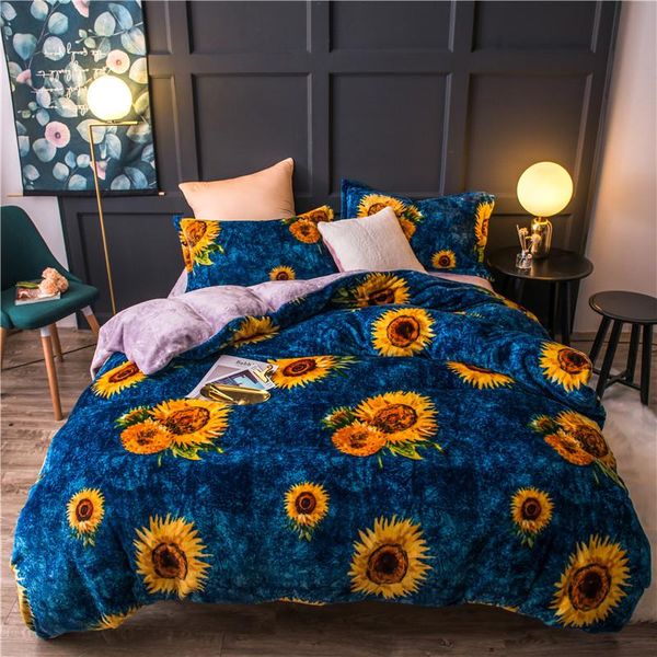 bedding sets fleece warm twin full king size set sunflower bed duvet cover flat sheet parure de lit ropa cama
bedding sets fleece warm twin full king size set sunflower bed duvet cover flat sheet parure de lit ropa cama
