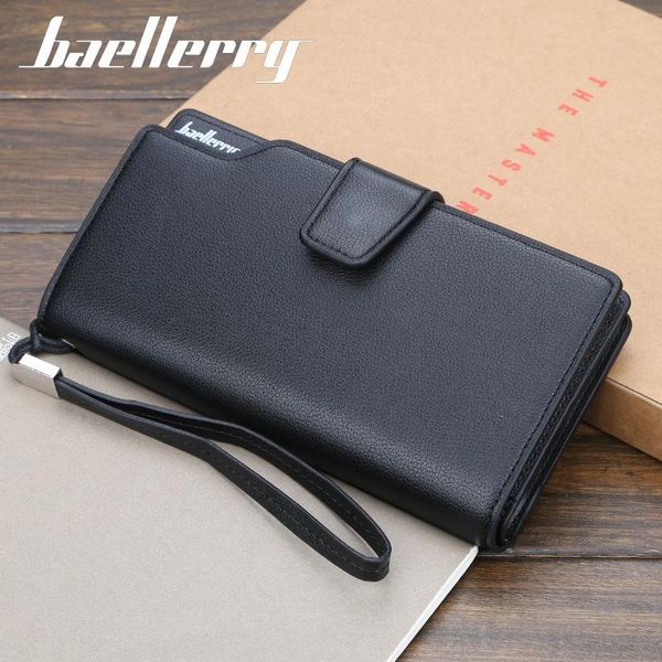 baellerry men wallet long style card holder male purse zipper large capacity brand pu leather clutch for wallets, Red;black
baellerry men wallet long style card holder male purse zipper large capacity brand pu leather clutch for wallets, Red;black