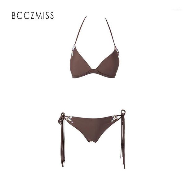 swimming brown suitwear for women beaded decoration female bikini two-pieces beach1, White;black
swimming brown suitwear for women beaded decoration female bikini two-pieces beach1, White;black