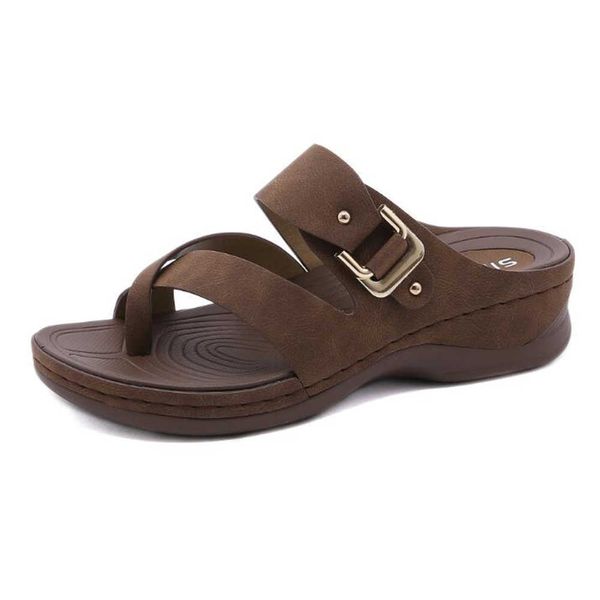 summer women premium orthopedic open toe slippers vintage anti-slip breathable leather casual female platform retro shoes qq656 210625, Black
summer women premium orthopedic open toe slippers vintage anti-slip breathable leather casual female platform retro shoes qq656 210625, Black