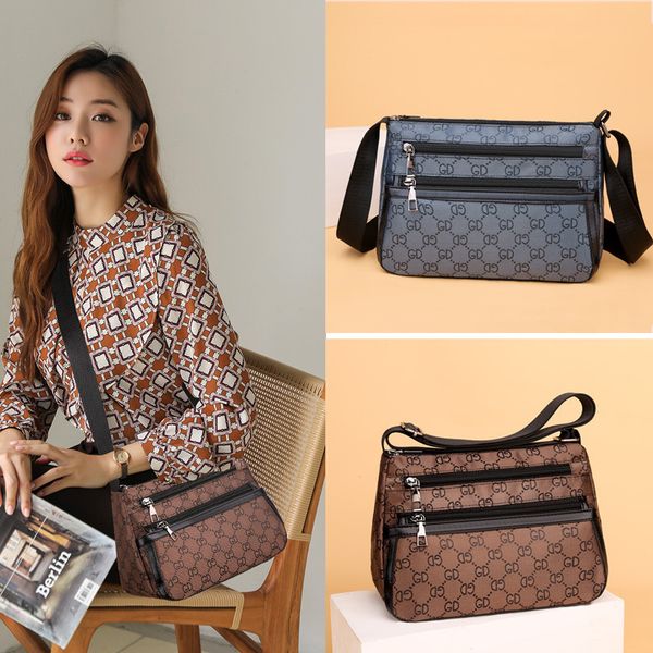 sole by designer zero wallet women's new messenger single shoulder bag mother's large capacity middle-aged purse, Brown;gray
sole by designer zero wallet women's new messenger single shoulder bag mother's large capacity middle-aged purse, Brown;gray