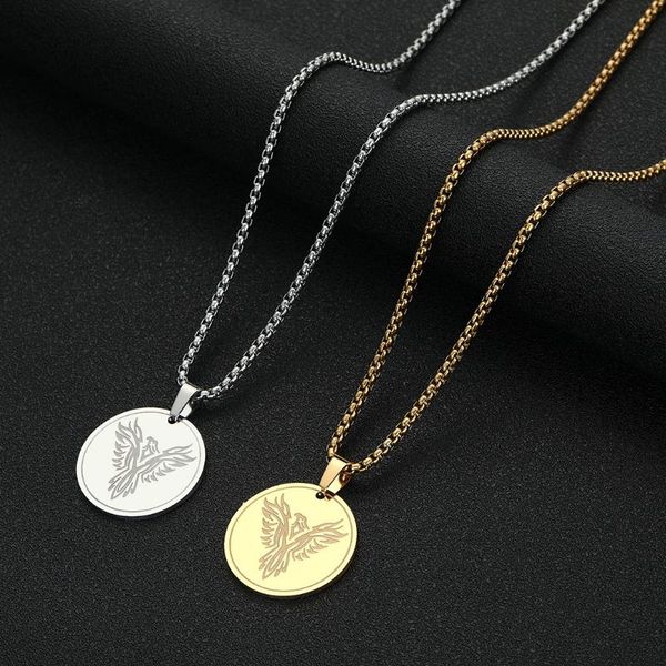 pendant necklaces nedar sun god bird phoenix necklace men women clavicle chain charm personality religion gift stainless steel jewelry, Silver
pendant necklaces nedar sun god bird phoenix necklace men women clavicle chain charm personality religion gift stainless steel jewelry, Silver