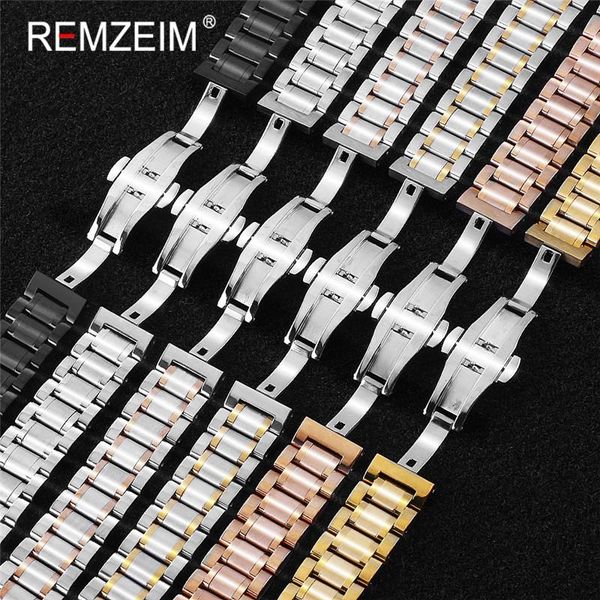 watch bands remzeim solid stainless steel watchband 16mm 18mm 20mm 22mm 24mm metal band strap wrist watches bracelet silver, Black;brown
watch bands remzeim solid stainless steel watchband 16mm 18mm 20mm 22mm 24mm metal band strap wrist watches bracelet silver, Black;brown