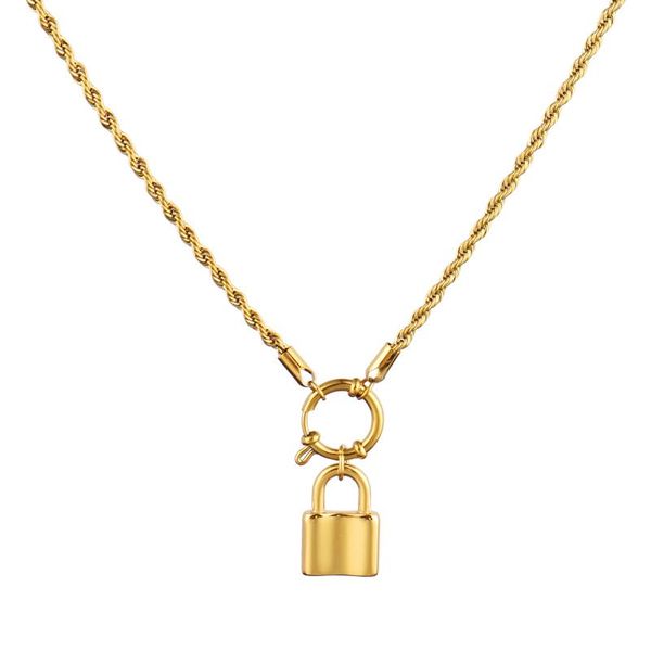 chains lock necklace stainless steel for women pearl twist chain pendant hollow jewelry gift, Silver
chains lock necklace stainless steel for women pearl twist chain pendant hollow jewelry gift, Silver