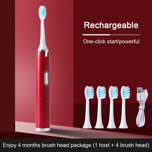 sonic electric toothbrushes 5 modes deep clean tooth brush usb rechargeable brushes replacement heads set smart toothbrush
sonic electric toothbrushes 5 modes deep clean tooth brush usb rechargeable brushes replacement heads set smart toothbrush