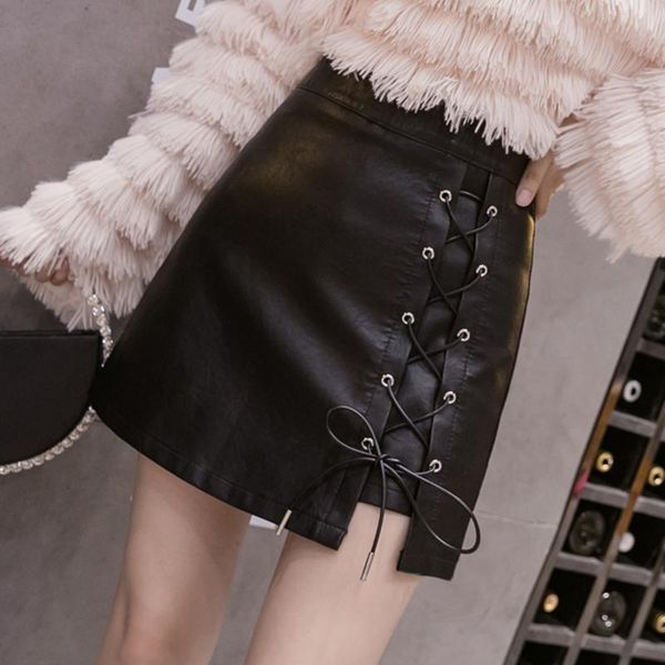 women's shorts black bandage high waist 2021 autumn winter skirts zipper casual pu mini leather women fashion a-line, White;black
women's shorts black bandage high waist 2021 autumn winter skirts zipper casual pu mini leather women fashion a-line, White;black