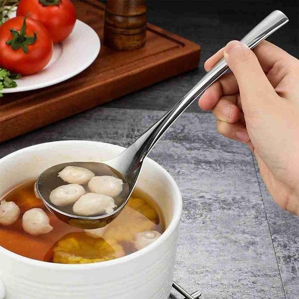 spoons steel thickening spoon creative long handle pot soup ladle home kitchen essential tools tableware supplies
spoons steel thickening spoon creative long handle pot soup ladle home kitchen essential tools tableware supplies