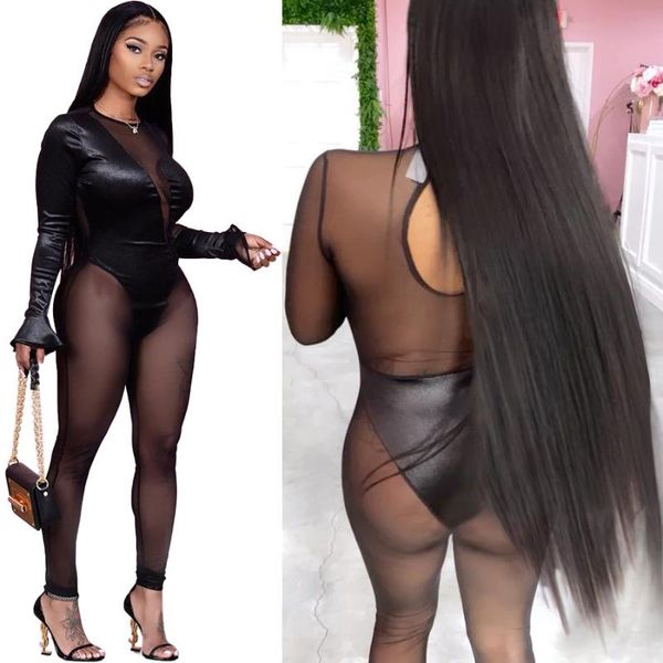 zoctuo jumpsuit mesh sheer velvet patchwork o neck long flare sleeve skinny high elastic night club autumn romper women's jumpsuits & r, Black;white
zoctuo jumpsuit mesh sheer velvet patchwork o neck long flare sleeve skinny high elastic night club autumn romper women's jumpsuits & r, Black;white