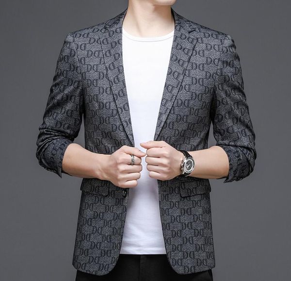 spring and autumn men's letter tide brand small suit light business casual korean style tide brand slim small suit, White;black
spring and autumn men's letter tide brand small suit light business casual korean style tide brand slim small suit, White;black