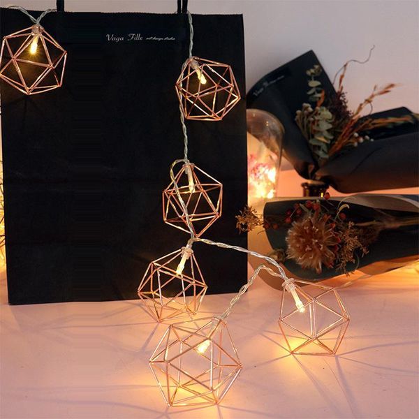 strings led fairy string lights battery power rose gold color iron art geometric hexagons light for wedding home balcony decor
strings led fairy string lights battery power rose gold color iron art geometric hexagons light for wedding home balcony decor
