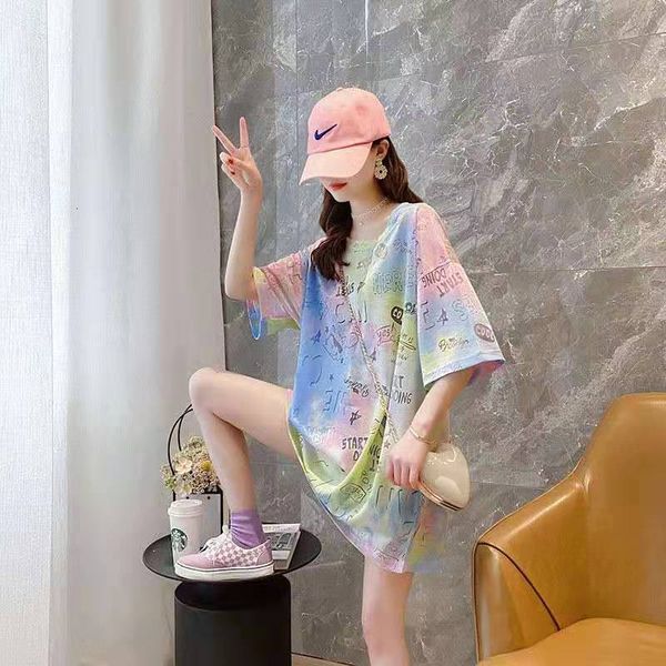 women's t-shirt 2021 summer gradient female long korean version of short sleeve release hollow impression coat tide, White
women's t-shirt 2021 summer gradient female long korean version of short sleeve release hollow impression coat tide, White