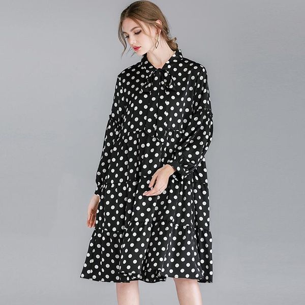 casual dresses shirt cotton linen spring 2021 women plus size dot print full sleeve elegant party loose dress 4xl femme, Black;gray
casual dresses shirt cotton linen spring 2021 women plus size dot print full sleeve elegant party loose dress 4xl femme, Black;gray