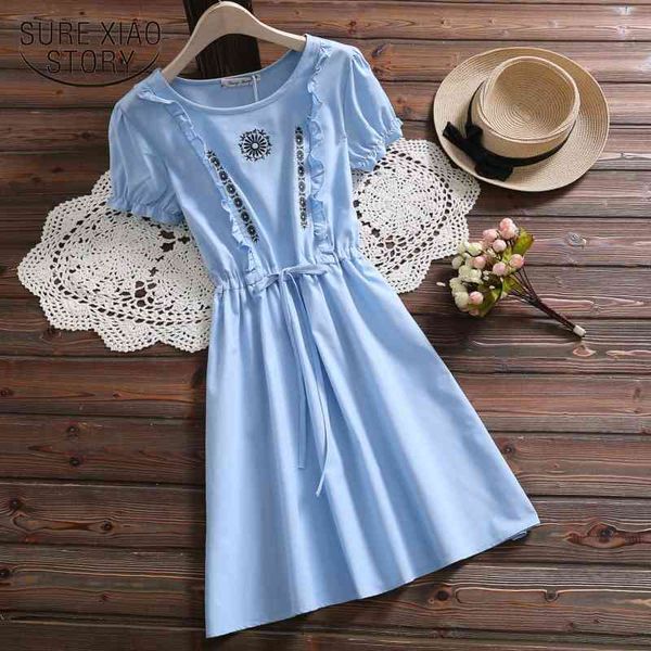 embroidered short-sleeved of women summer fashion short sleeve sweet dress 3515 50 210417, Black;gray
embroidered short-sleeved of women summer fashion short sleeve sweet dress 3515 50 210417, Black;gray